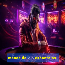 menos de 7.5 escanteios